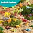 JOYIN 69 Pcs Small Animal Figures, Mini Jungle Toy Set with Sensory Bin, Realistic Wild Forest Playset, Zoo, Ocean, Farm Animals Figurines, Dinosaur Party Favors, Easter Gifts for Boys and Girls 3-5