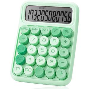 Mr. Pen Mechanical Switch Calculator, 12 Digits, Large LCD Display, Earthy Green Calculator Big Buttons