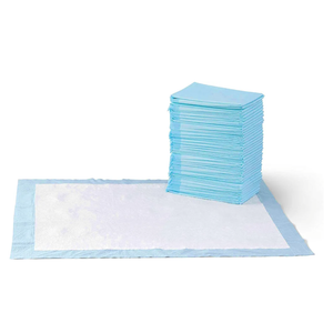 Basics Puppy Pads with QuickDry 5Layer LeakProof Design for Potty Training, XLarge Size 28 x 34 Inch, Pack of 40, Blue & White