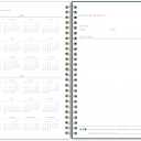 Blue Sky Life Note It 2023 Weekly and Monthly Planner Notes, 5.875" x 8.625", Clear Pocket Cover, Wirebound, Dania Dark (139478-23)