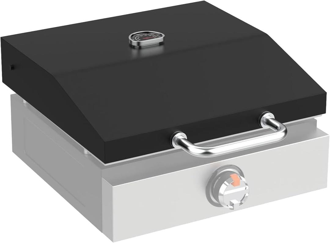 Upgrade Hinged Lid for Blackstone 17 inch 1832 Adventure Ready, Griddle Lid for 1832 Grill, Griddle Hard Cover Flat Top Lid Replacement Parts for 17" Blackstone Griddle Hood
