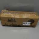 RICHER HOUSE Bathroom Shelves, Small Floating Wall Shelf for Bathroom Decor, Wall Mounted Wood Shelves, Bathroom Organizer Over Toilet Storage, Guard-Rail Kitchen Shelves Set of 2 - White Gold