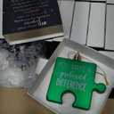 Jenaai 54 Pcs Inspirational Christmas Ornaments Bulk Christmas Tree Puzzle Hanging Ornament Team Coworkers Appreciation Gifts for Xmas Groups of Employee Staff Nurses Teachers