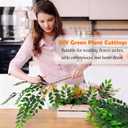 20Pcs Artificial Greenery Stems Leaves, 26'' Fake Ficus Garland Spray Plants Faux Greenery Leaf for Centerpieces Wedding Arch Flower Bouquet Table Home Decoration (20Pcs, 26inches)
