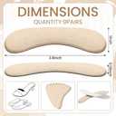 ramede 9 Pairs Heel Cushion Pads Keep Upper Curves Foot Strap Cushions Self-Adhesive Cushion Inserts Prevent Heel Protectors to Prevent Pain Slip and Blister (Light Skin Tone)