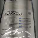 100% Blackout Shield Linen Blackout Curtains for Bedroom 84 Inches Long, Back Tab/Rod Pocket Living Room Drapes, Thermal Insulated Blackout Curtains 2 Panels Set, 50" W x 84" L, Cream