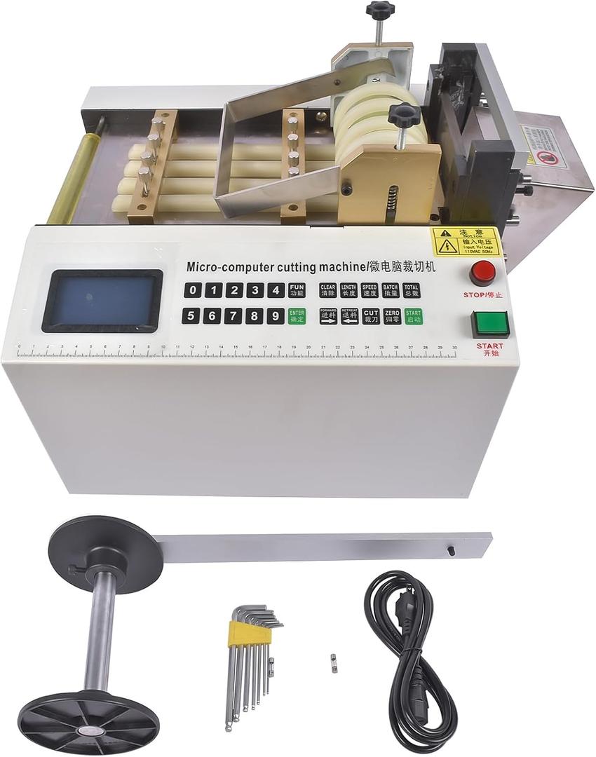 YS-100 Auto Heat-shrink Tube Cutter 110V Cable Pipe Cutting Machine, Cutting Width 0-100mm