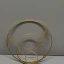 20" Crystal Chandelier, 10-Light Modern Gold Flush Mount Chandelier, Luxury Round Crystal Semi Flush Mount Ceiling Light Fixture for Dining Room, Living Room, Hallway, E12 Sockets