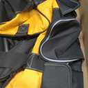 HARDIE BEAR Tool Bag, 18 Inch, Yellow and Black, Wide Mouth Opening, Multiple Pockets, Shoulder Strap