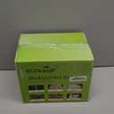 ECOLipak 100% Compostable 5 Compartment Plates, 125 Pack Disposable Paper Plates, Heavy-Duty Biodegradable Sugarcane Plates, Eco-Friendly School Lunch Trays