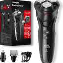 Cordless Electric Razor for Men: 3-in-1 Shaver for Beard/Nose/Sideburns - IPX7 Waterproof Travel Kit - Turbo Speed & Precision Blades