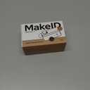 Makeid L1 Label Maker Machine with Tape - Portable & Rechargeable Label Makers Compatible with 9 12 16mm Waterproof Tape - Mini Bluetooth Labeler for Organizing Home Office School (Beige)