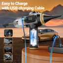 Portable Car Vacuum Cordless Mini Handheld Vacuums Cleaner Rechargeable with LCD Display and Multi-Nozzles, High Power Hand held Cleaners for Car, Home, Office, Sofa, Pet Hair,Keyboard, Black