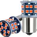 EBAIFUN 12V Red 1156 1141 BA15S LED Brake Light Center High Mount Stop Light 7506 3497 1129 1003 5008 67 97 63 Single Filament Base Replacement Bulb for Car Truck Motorcycle RV Trailer Camper 2-Pack