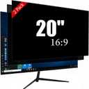 20 Inch Privacy Screen for Monitor with 16:9 Widescreen Monitor Blue Light Screen Protector - Anti-Glare - Anti-Scratch Protector Film for Data Confidentiality Privacy Shield [2 Pack]