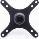 Kado Portable Monitor Mounting Adapter Bracket Plate Black, 17mm Ball Head to 100x100mm 75x75mm, M4 Screw Set Wall Mount Arm Mount Universal, Tripod Camera Stand for Desktop Monitor Portrait Mode