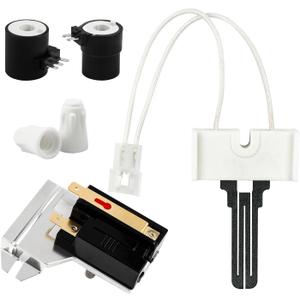 Dryer Repair Kit Fit for Whirlpool Maytag Kenmore Gas Dryers Contains 279311 Igniter 279834 Gas Valve Coil 338906 Gas Dryer Flame Sensor Replaces WP338906 PS334310 AP3094251 AP3094138 12001349