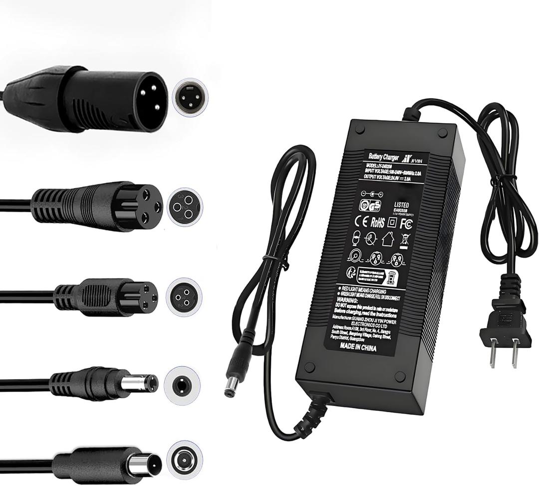 24V 2A Electronic Scooter Battery Charger - Ideal for Jazzy Power Chair, Pride Mobility, Elite Traveller and More. Compatible with Go-Go Elite Traveller SC40E/SC44E