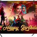 Descendants Backdrop,Descendants Birthday Party Banner Background for Children Birthday Party Decoration Supplies,(5x3ft)