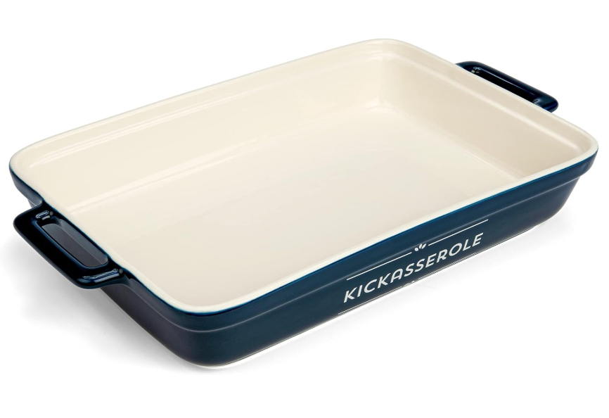 Laila & Lainey
Ceramic Casserole Dish - 10.6 x 7.2 x 2.3" - Funny Housewarming Gift Idea