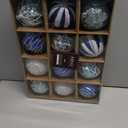 JORNOY Christmas Tree Ornaments Set of 12, 3.15inch/80MM Shatterproof Plastic Xmas Tree Ball Ornaments Bulk Decorative Hanging Baubles for Xmas Tree Decor Holiday Party Decorations, Light Blue