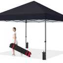 COOSHADE Durable Easy Pop Up Canopy Tent 10x10Ft(Black)