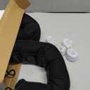 Sunolga 2 Packs 38 Inches 2.2LB Weighted Door Draft Stopper Filled with Glass Beads & Cotton, Removable Machine Washable Sound Proof Under Door Draft Blocker with Anti-Abrasion Bottom for Door, Black