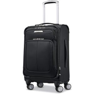 Samsonite Solyte DLX Softside Expandable Luggage with Spinner Wheels, Midnight Black, Carry-On 20-Inch