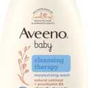 Aveeno Baby Cleansing Therapy Moisturizing Baby Body Wash with Natural Oatmeal & ProVitamin B5, Gentle Tear-Free Baby Bath Wash for Sensitive & Eczema-Prone Skin, Hypoallergenic, 8 oz (8 Fl Oz (Pack of 1), cream)