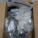 HOLKIE Caster Wheels 3 inch with No Brake Stem Casters, 3/8" -16 x 1-1/2" (Stem Diameter 3/8", Stem Length 1-1/2") Threaded Swivel Casters Set of 4 Heavy Duty Castors Black