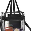 OWINUSTECH Clearbag for Stadium Events,12 x6 x12 Clearbag Stadium Approved Clearpurse for Women Men Quick Pass Clear Totebag for Stadium Events Concerts.
