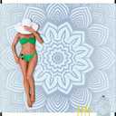 Beach Blanket 79" X 83" Oversized Lightweight, BeachMat Waterproof Sandproof, Durable Picnic Mat Beach Accessories for Travel, Camping, Hiking