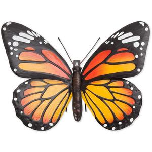 Bits and Pieces - Metal Monarch Butterfly Wall Art - Decorative Hanging Wall Sculpture for Your Home