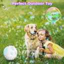 Bubble Machine Automatic Bubble Blower for Kids Toddlers LED Bubble Maker Electric Auto Rotating 45/360 Outdoor Toy for Easter and Birthday Gift Party Wedding