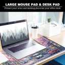 Japan Large Mouse Pad Cherry Blossom Desk Pad Anime Desk Mat XL Flower Gaming Mouse Mat 31.5x11.8x0.12 inch (Japan Streets)