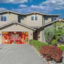 7 x 16 FT Merry Christmas Garage Door Cover, Xmas Garage Door Banner,Garage Door Decorations Hanging Backdrop Garage Door Mural for Indoor and Outdoor Party