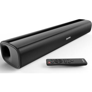 Saiyin Sound Bars for TV, 40 Watts Small Soundbar for TV,Surround Sound System TV Sound Bar Speakers with Bluetooth/Optical/AUX Connection for PC/Gaming/Projectors,17inch