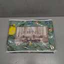 Topfinel Vintage Cottagecore Chinoiserie Curtains & Drapes Botanical Floral Flower Lemon Hummingbird Patterned Sage Green Pioneer Woman Blackout Curtains 96 Inches Long 2 Panels Living Dining Room