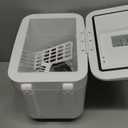 CROWNFUL Mini Fridge, 4 Liter/6 Can Portable Cooler and Warmer Personal Refrigerator for Skin Care, Cosmetics, Beverage, Food,Great for Bedroom, Office, Car, Dorm, ETL Listed (White)