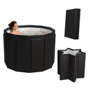 SOTOS Portable Bathtub for Adults, Foldable Collapsible Bath Tub for Shower and Cold Plunge, 7-Layer Insulated Large Capacity with Dual Drains for Home Gym Outdoor