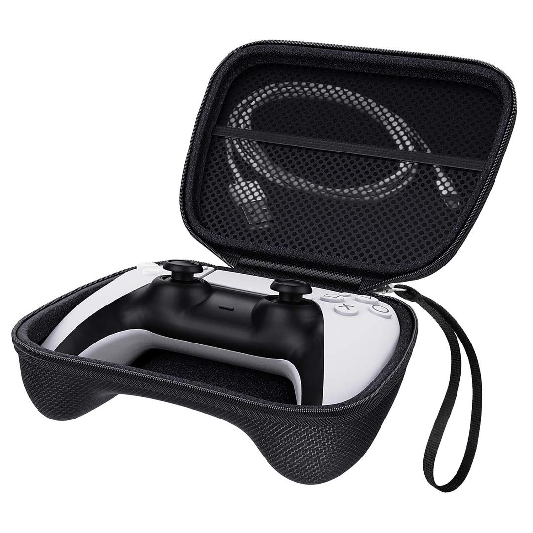 MoKo Case for PS5 Controller, Switch 2 Pro(2025), Xbox Series X/S, EVA Carrying Case Game Controllers Holder Heavy Duty Protective Cover Hard Shell for PlayStation 5 Wireless Controller, Black