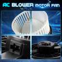 AC Heater Blower Motor Fan for 2002-2005 Honda Civic Si Hatchback /2002-2006 Acura RSX, Replaces 79307-S6M-A42 / 700243