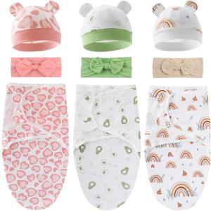 3-Pack Organic Baby Swaddle Sleep Sacks - Newborn Swaddle Blanket Wrap 3-Pack Organic Baby Swaddle Sleep Sacks - Newborn Swaddle Blanket Wrap