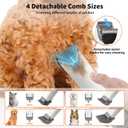 binROC Dog Grooming Vacuum Kit, Pet Grooming Vacuum with Electric Dog Hair Clipper, Grooming Brush, Cleaning and Crevice Tool with 1.5L Dust Cup 5 Grooming Tools for Shedding Pet Hair, Home Cleaning