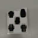 Svipxoxo Chrome Cone Seat Wheel Locks Lug Nuts Set M12 x 1.5 for Toyota Camry, Tacoma, Corolla, Highlander, Avalon, Etc. Replaces OE#00276-00900(Black)