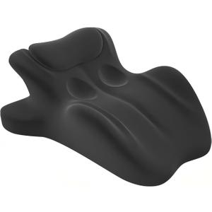 Ergonomic Memory Foam Wedge Pillow, 27 Angled Support for Neck and Waist, Multi-Functional Memory Foam Ergonomic Wedge Pillow for Reading & Back Support (Black)