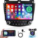 Car Radio for Honda Accord 2003-2007, Rimoody Android 13 Car Stereo 10.1'' Touchscreen GPS WiFi Mirror Link Bluetooth FM/RDS HiFi SWC Backup Camera Microphone