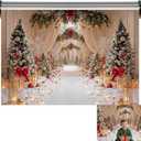 Kate 10x8ft/ 3x2.5m Christmas Trees Aisle Backdrop for Photography Xmas Photoshoot Background Photo Video Studio Props