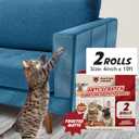 Panther Armor Frosted Matte Cat Scratch Tape for Furniture, Couch Protector, Single Side Sticky Tape for Pets to Stop Scratching, 4 in x 10ft, No Pins Required, Corner Protection (Rolls 2  4" x 20ft Each)