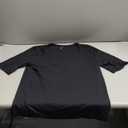 Amazon Essentials Women's Slim-Fit Half Sleeve Square Neck T-Shirt (XX-Large, Black)